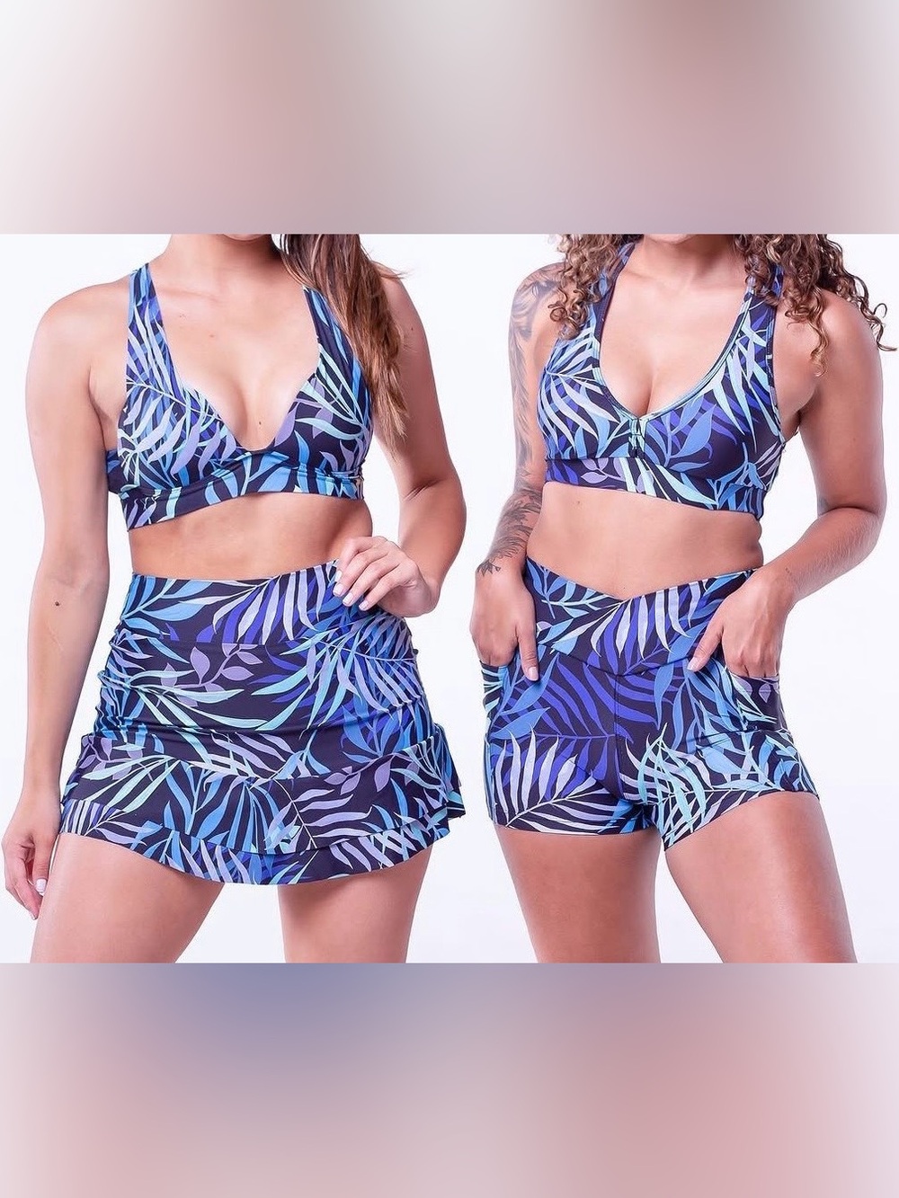 3 Pieces Long Sleeve, Sports Bra and Shorts